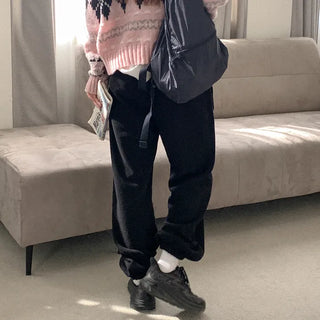 Fleece-lined jogger pants
