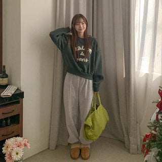 Fleece-lined jogger pants