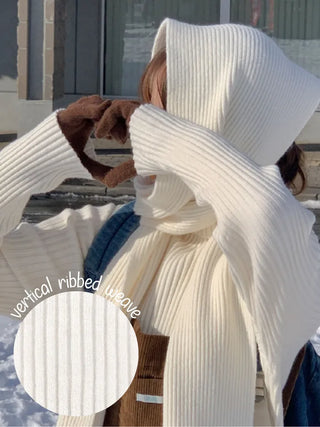 Whole Garment Wool Cashmere Ribbed Turtleneck Knit
