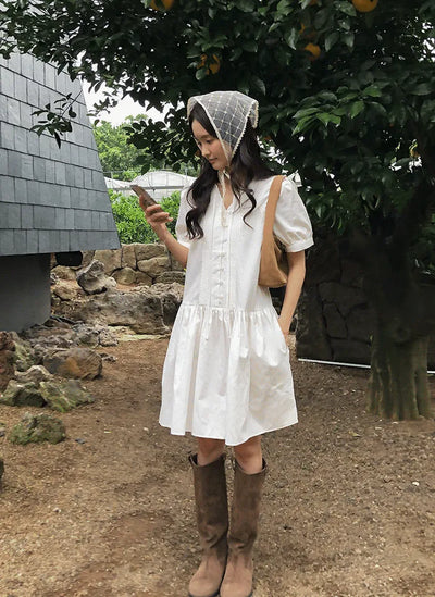 Lace blouse dress