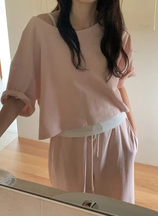 Cozy Off-Shoulder T-Shirt
