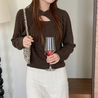 Wool knit bolero
