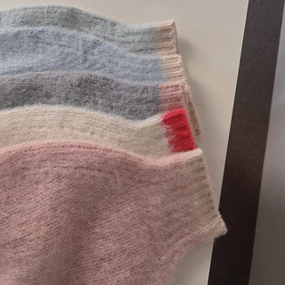 Wool bicolor knit