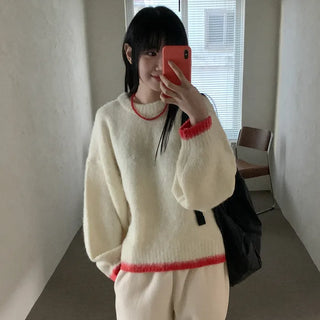 Wool bicolor knit