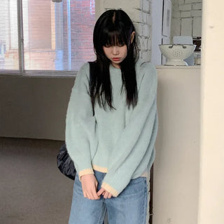 Wool bicolor knit