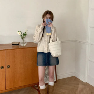 Melange Point Cardigan