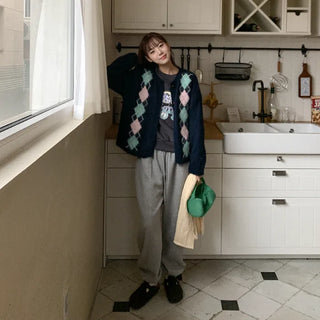 Cotton fleece-lined jogger pants