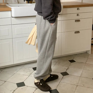 Cotton fleece-lined jogger pants