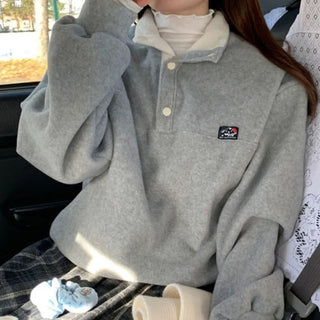 Fleece-lined sweatshirt