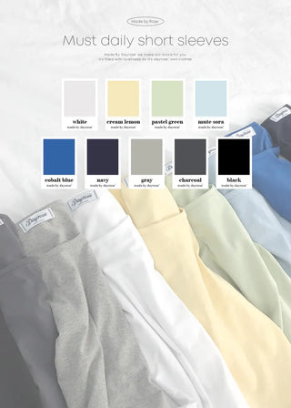 Daily short-sleeved T-shirt (9 colors)