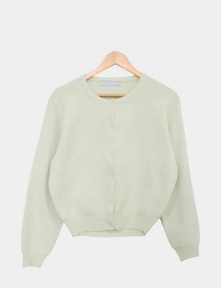 Basic Crew Neck Cardigan