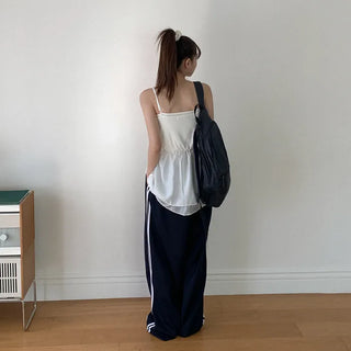 Petite layered tiered ruffle wrap skirt T-shirt (2 colors)