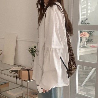 Cotton Layered Oversized T-Shirt