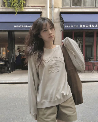 Pigment-washed sweatshirt