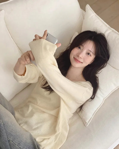 Cashmere Fine Wool V-Neck Knit