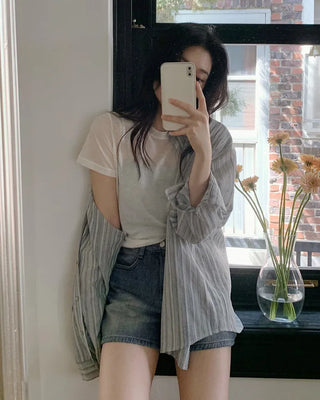 Striped summer shirt - 2 colors
