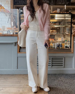 (Basic/Long/Over 10,000 sold) Wide Cotton Pants - 4 sizes