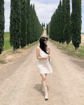Flat bustier dress