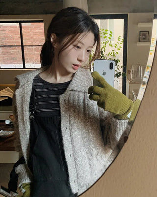 Basic knit gloves