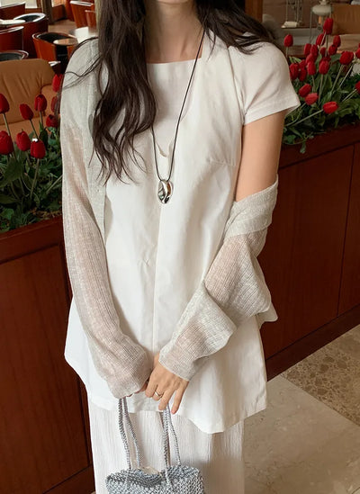 See-through summer cardigan