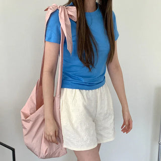 Ribbon nylon bag