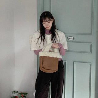 [Scarf Set] Tassel Cropped Cardigan