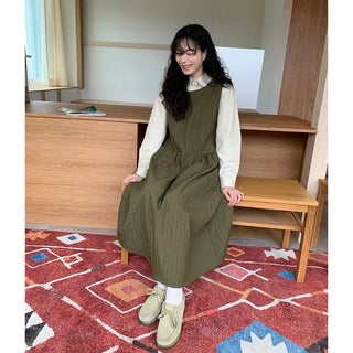 Cute long sleeveless dress