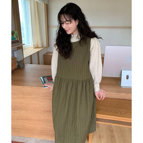 Cute long sleeveless dress