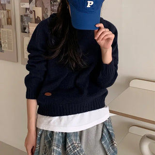 Patchwork Hooded Knit