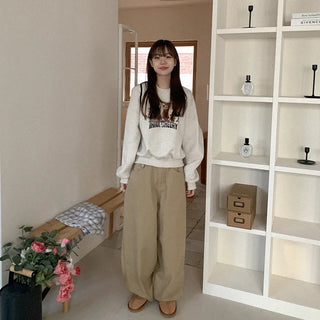 Wide balloon chino pants