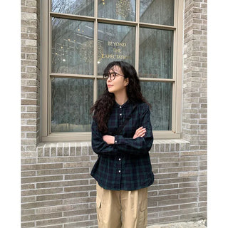 Green checkered shirt