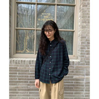 Green checkered shirt