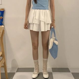 Frilled mini skirt