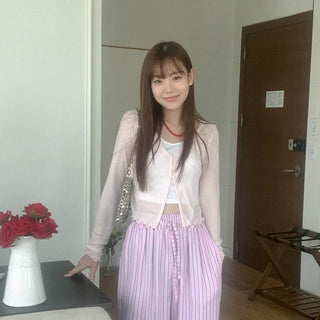 See-through Tencel Cardigan