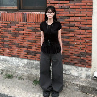 Summer Layered Frill Long Slim Camisole