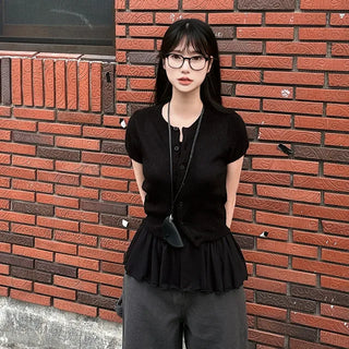 Summer Layered Frill Long Slim Camisole