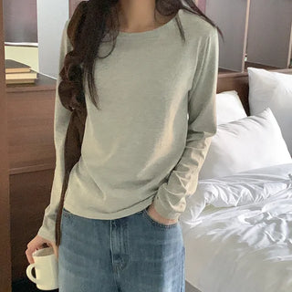 Modal Round Long-Sleeve T-Shirt