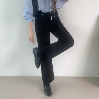 Straight cotton pants