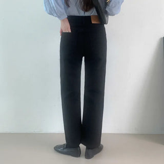 Straight cotton pants