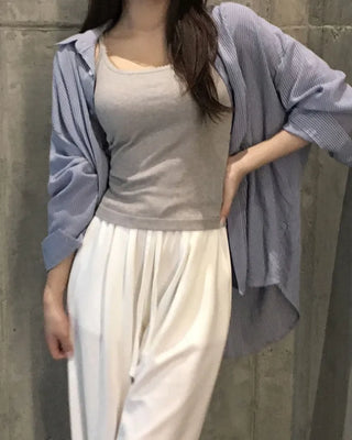 Basic sleeveless top with lace cups