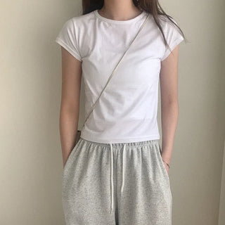 (9 colors!) Modal color short-sleeved T-shirt