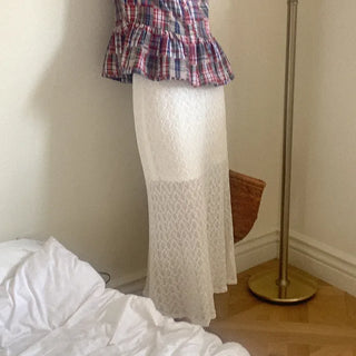 Lace long skirt