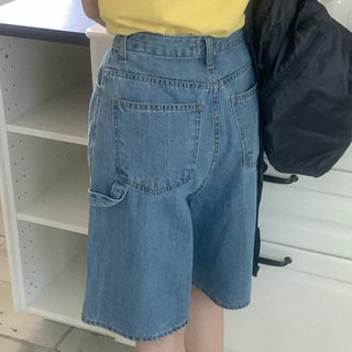 Bilingual Carfender Denim Bermuda Pants