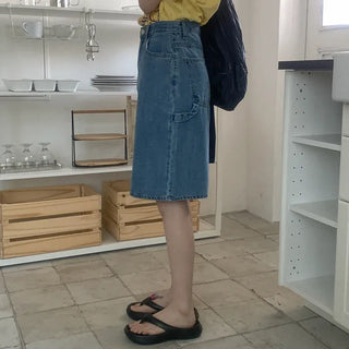 Bilingual Carfender Denim Bermuda Pants