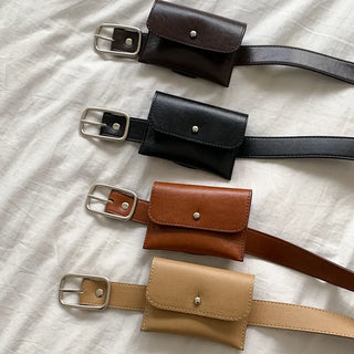 Leather belt bag