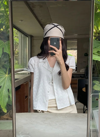 Lace shirt blouse