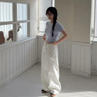 Semi-Clothed Puff Short-Sleeve Knit