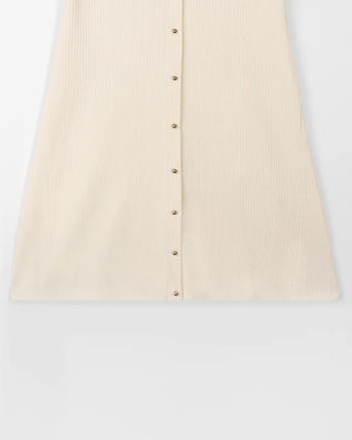 Special Rib Button Knit Dress