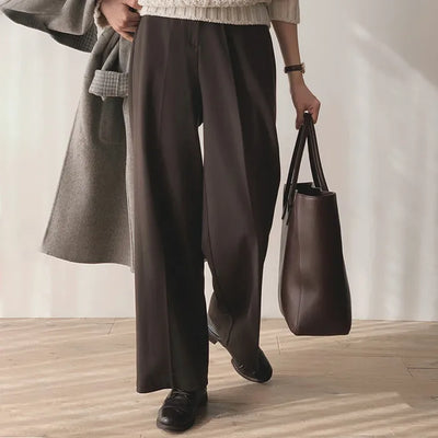 (basic/long) Wide Warmer Slacks - 4 sizes