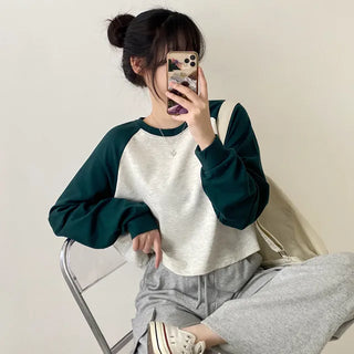 Autumn Long Sleeve Crop Drag Grand Pafleur Loose Fit T-Shirt